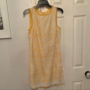 Chelsea and Violet XS Yellow and White Dress